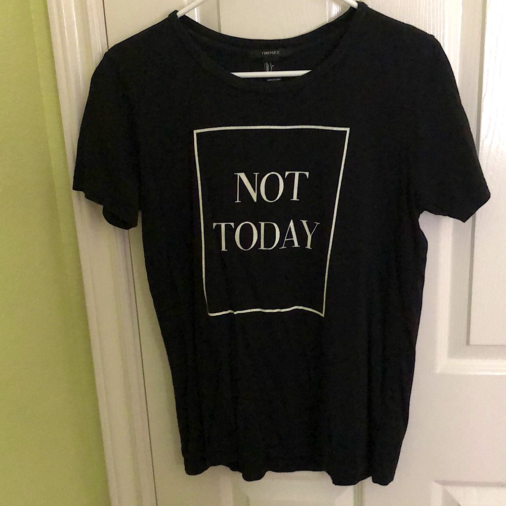 Size L Forever 21 Black Graphic Tee